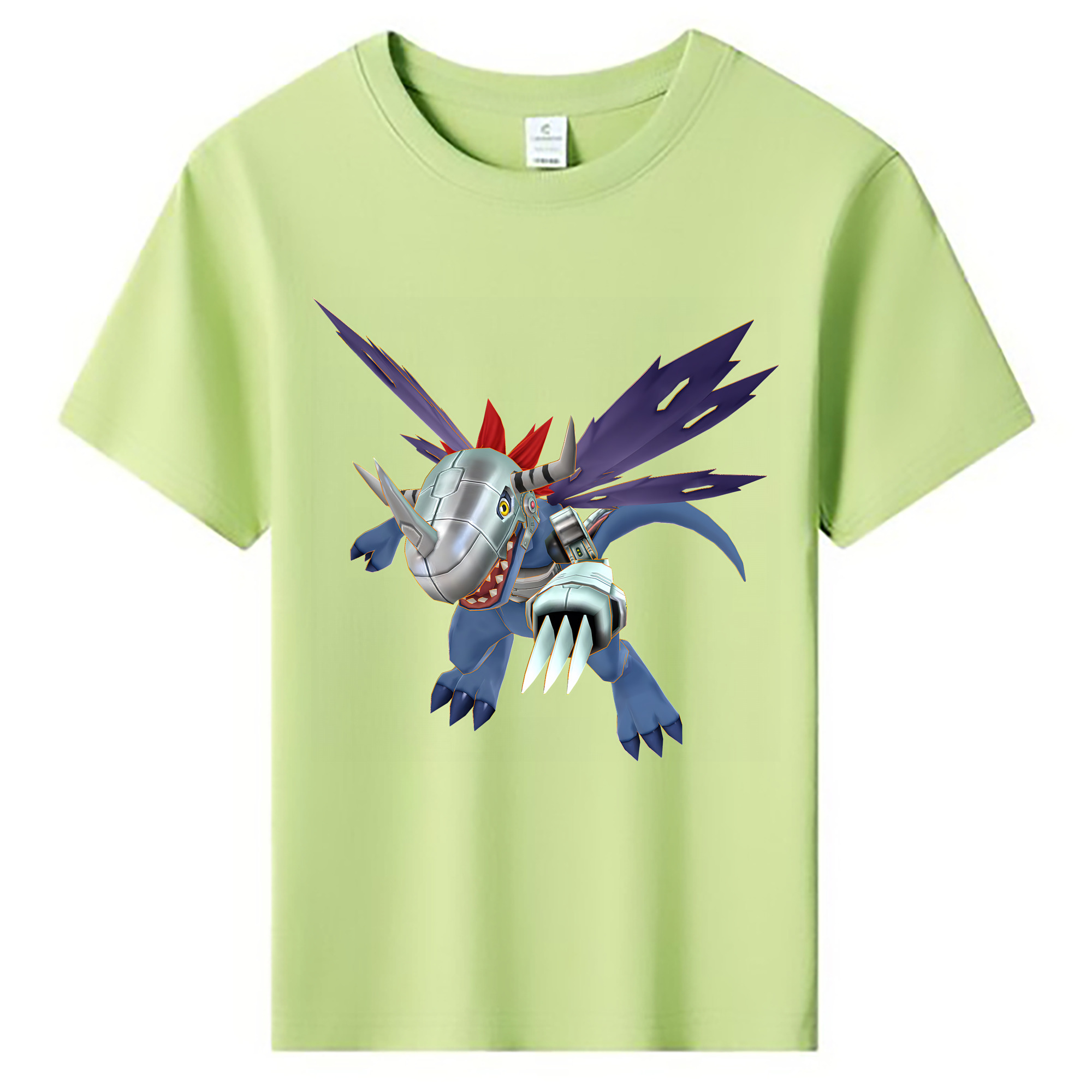 （画像用） Digimon デジタルモンスター/デジモン 綿100％キッズTシャツ（フロントプリント）